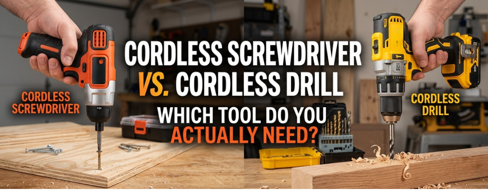 Cordless Screwdriver vs. Cordless Drill: Which Tool Do You Actually Need