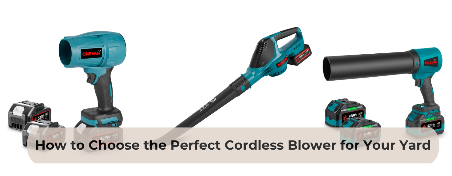 Matching blower to yard size and common tasks