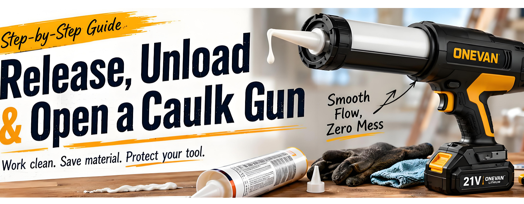How to Release, Unload & Open a Caulk Gun