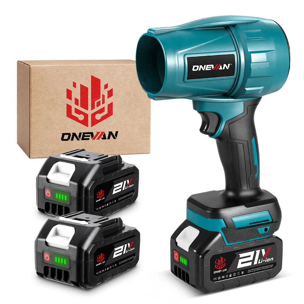 ONEVAN 2 EN 1 Soplador de aire eléctrico potente inalámbrico plegable de mano | Para batería Makita de 18V