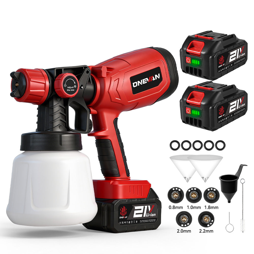 ONEVAN 1400ml Brushed Cordless HVLP Paint Sprayer | For Makita 18V Battery