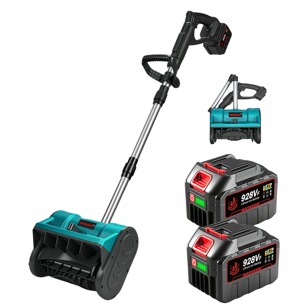 ONEVAN Cordless Foldable Snow Thrower – Handheld Brushless Shovel | For Makita 18V Battery