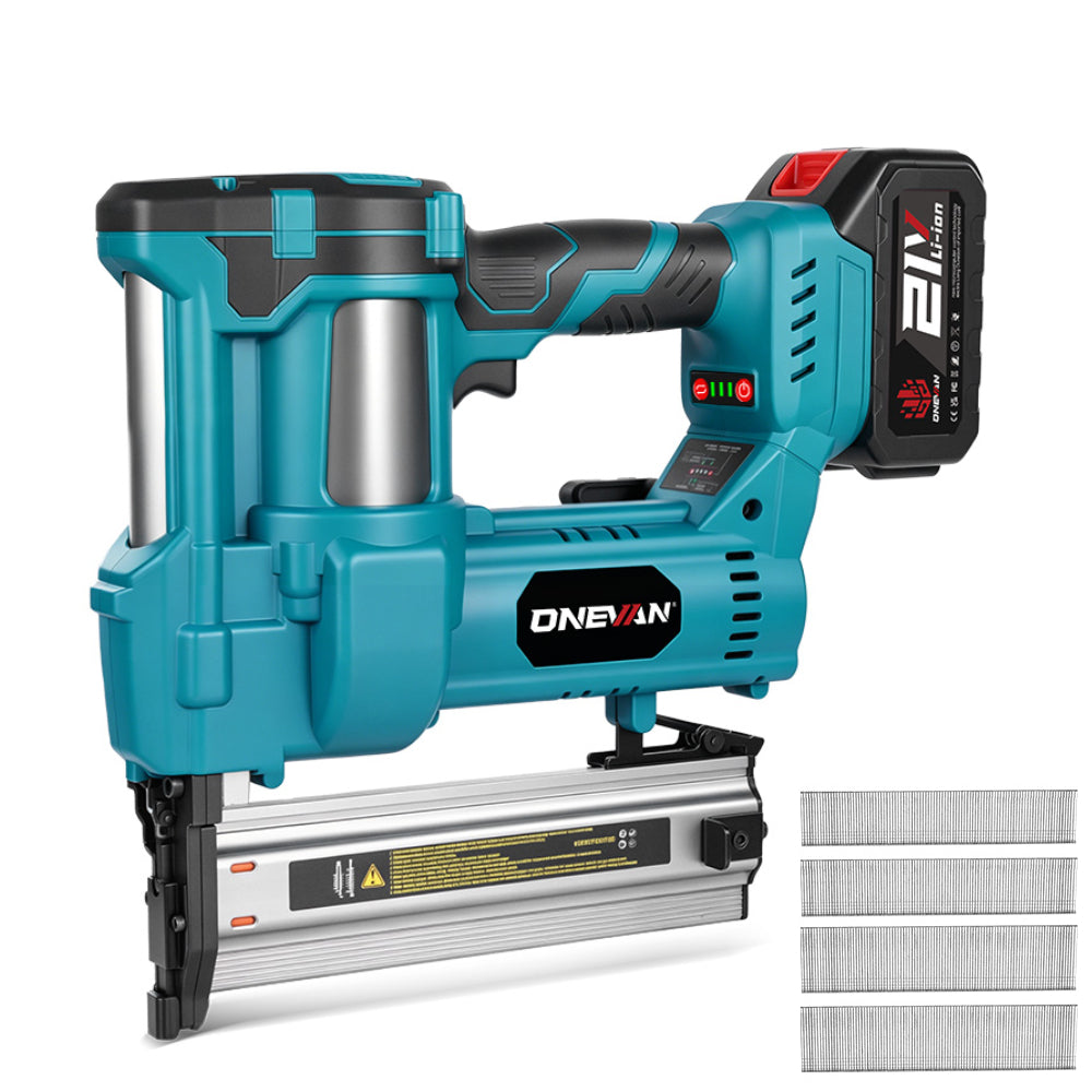 ONEVAN Cordless 2 IN 1 Brushless Brad Nailer & Stapler | For Makita 18V Battery