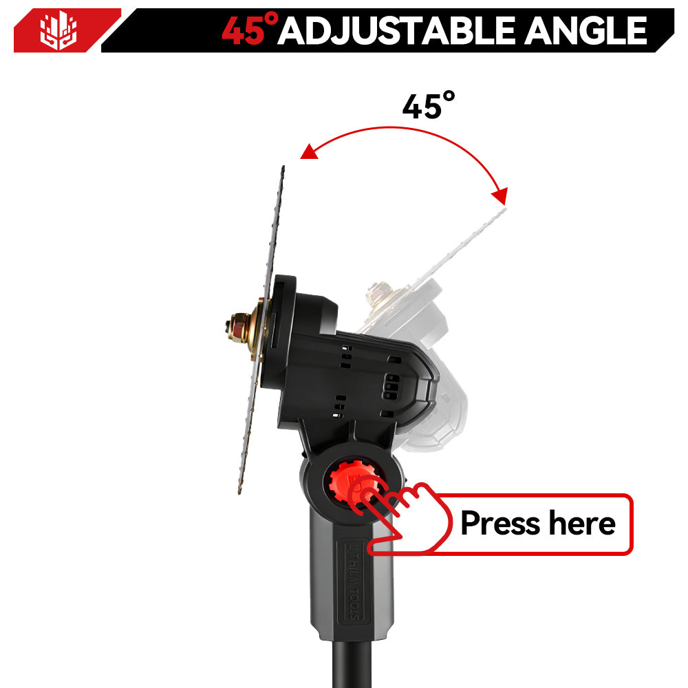 Recortadora de césped inalámbrica ONEVAN de 10" sin escobillas – Ajustable y portátil | Para batería Makita de 18 V
