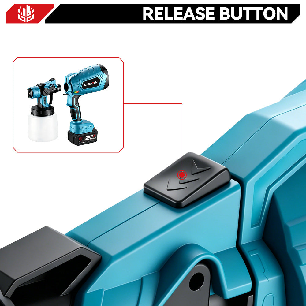 ONEVAN 1000ML Electric Cordless Paint Spray Gun | For Makita 18V Battery