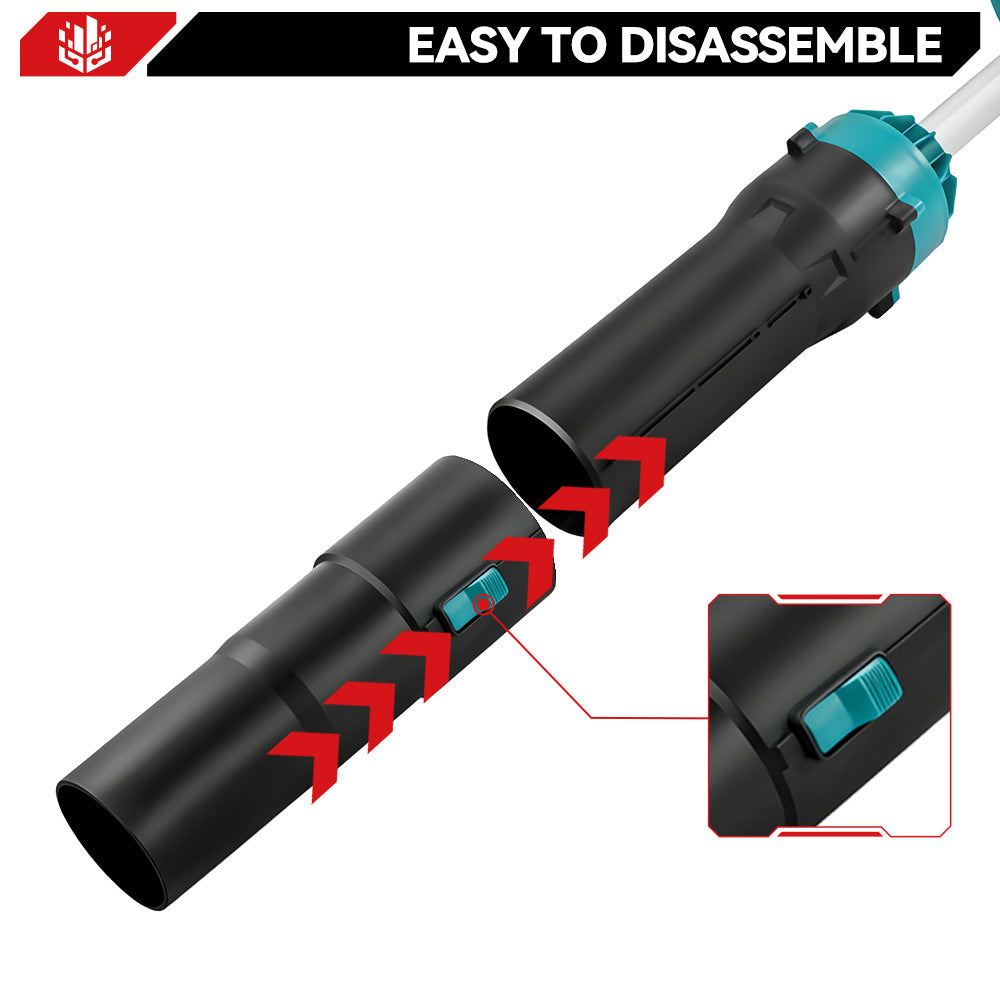 ONEVAN Brushless Turbo Jet Blower Fan – 180M/S High-Speed Detachable Car Dryer & Dust Blower | For Makita 18V Battery