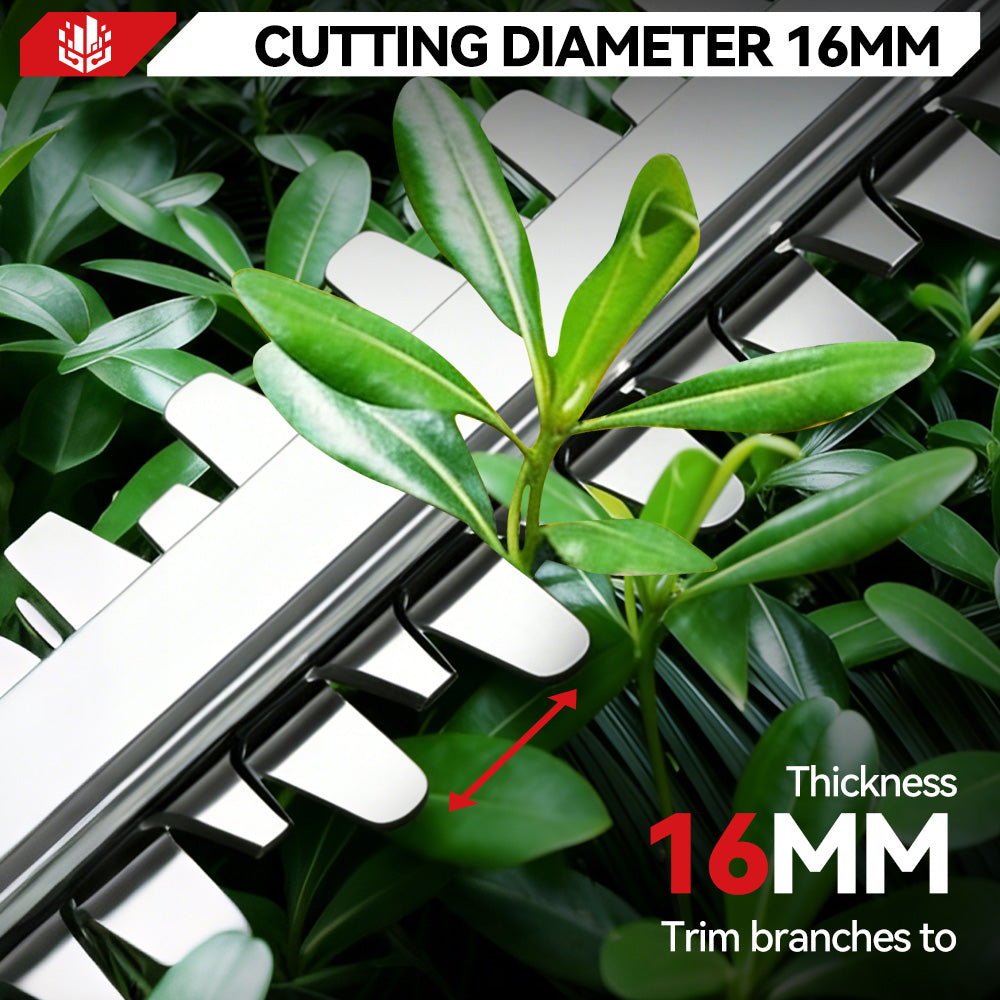 ONEVAN 20" Cordless Pole Hedge Trimmer (All-in-One) with Shoulder Strap & LED Display