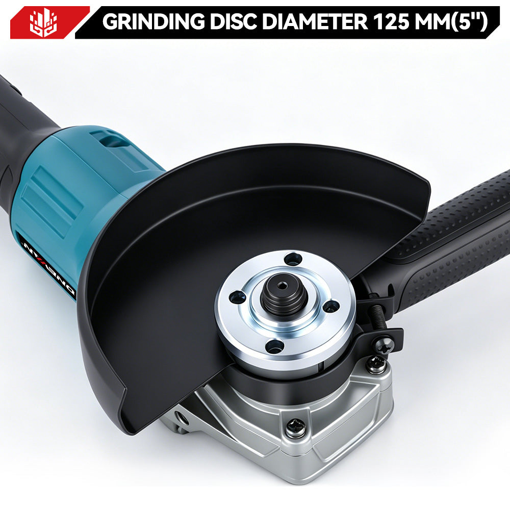 Amoladora angular inalámbrica ONEVAN de 125 mm y 6 velocidades | Para batería Makita de 18 V