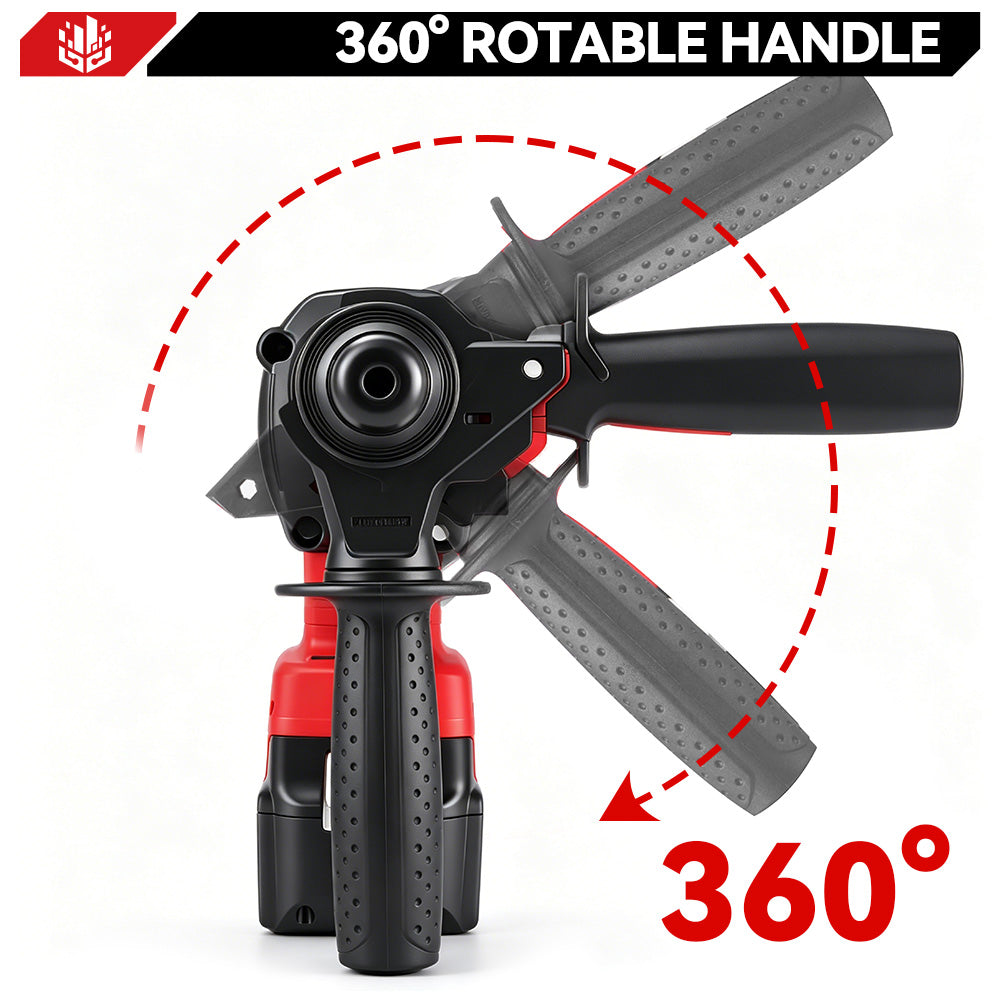 ONEVAN 26mm(4 Modes ) Brushless Cordless Rotary Hammer Drill | For Makita 18V Battery