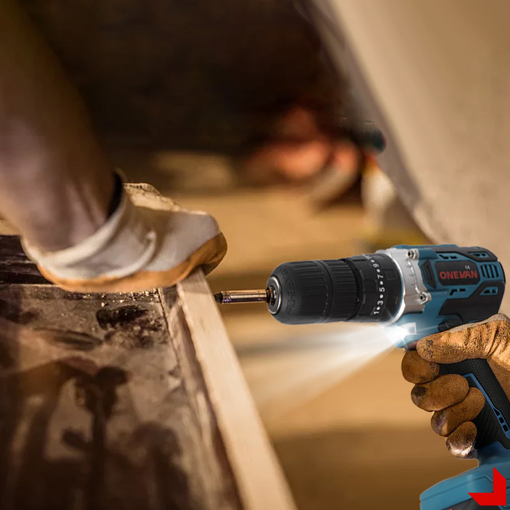 ONEVAN 450N·m Brushless Cordless Impact Drill 25+3 Torque | For Makita 18V Battery