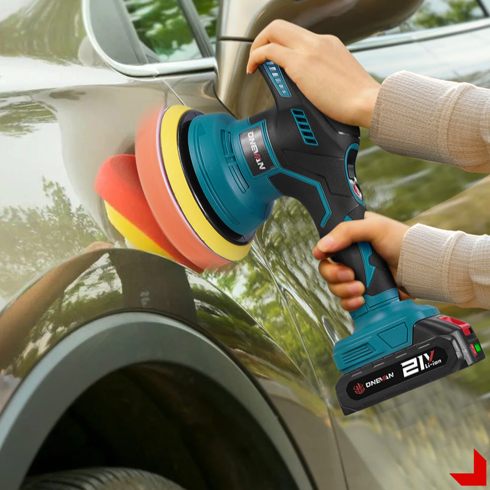 ONEVAN 8-Speed Digital Orbital Polisher, 150mm Pad, 2500–5000RPM | For Makita 18V Battery