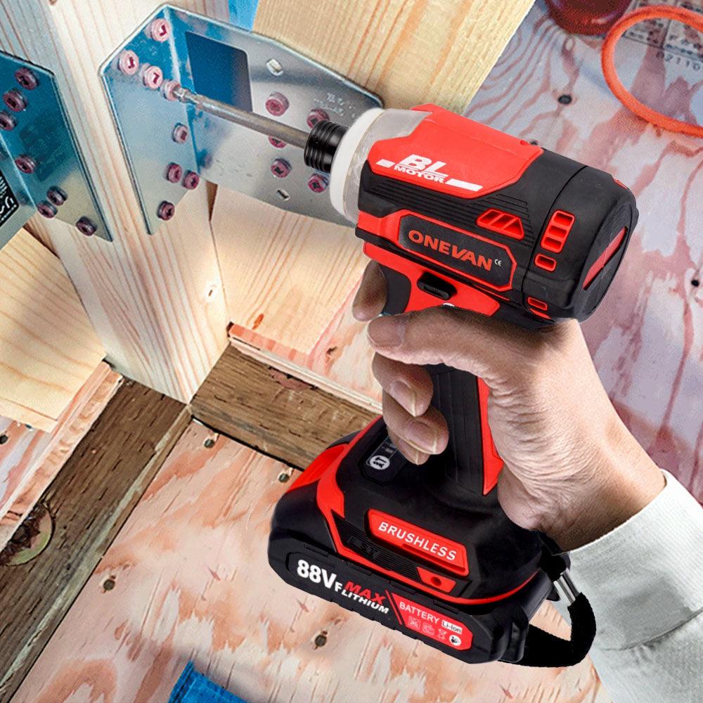 ONEVAN 1/4" 588N·m Brushless Cordless 5 Speed Screwdriver | For Makita 18V Battery