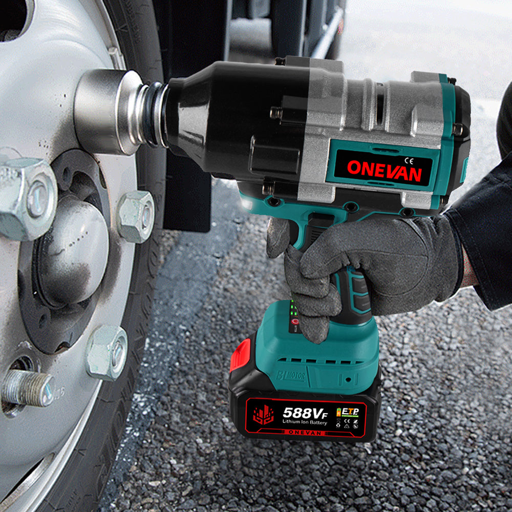 ONEVAN 3/4" 3100N·m Brushless Cordless Impact Wrench | For Makita 18V Battery