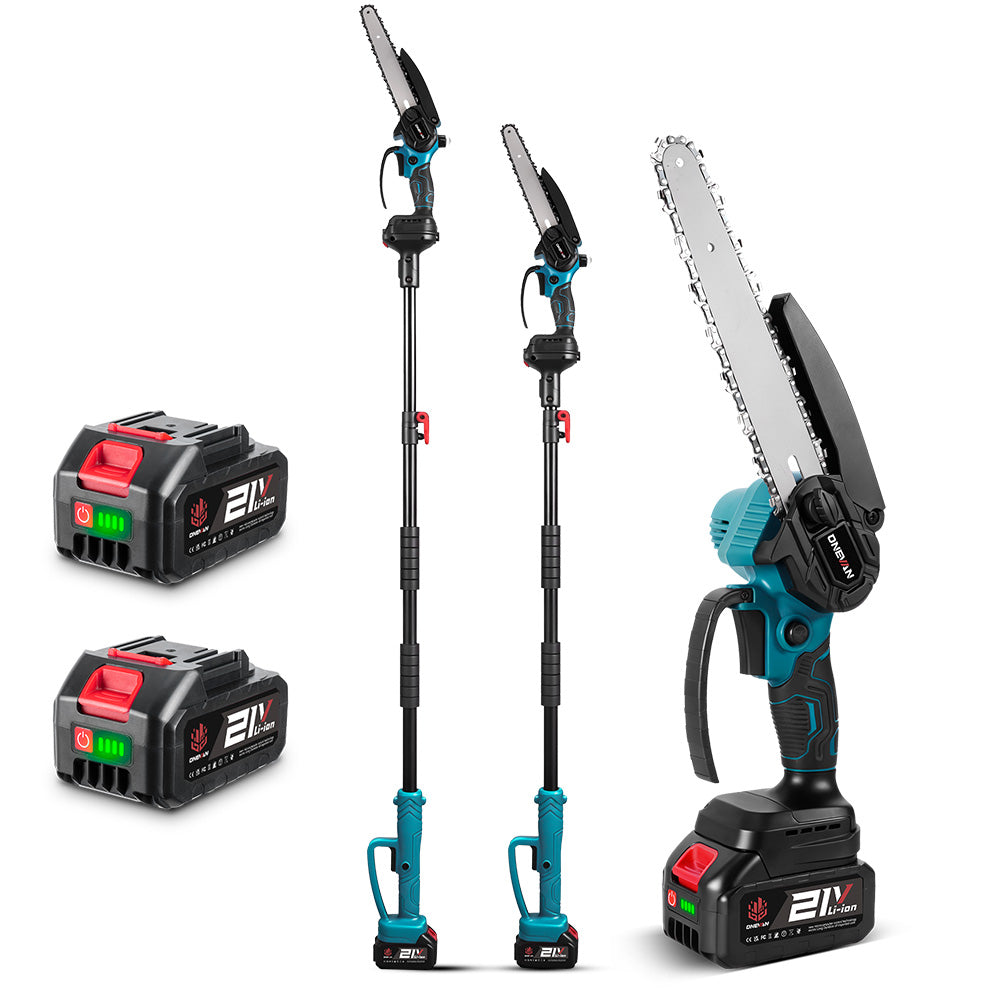 ONEVAN 8" Brushless Pole Saw Kit – 1.7m Extendable | For Makita 18V Battery