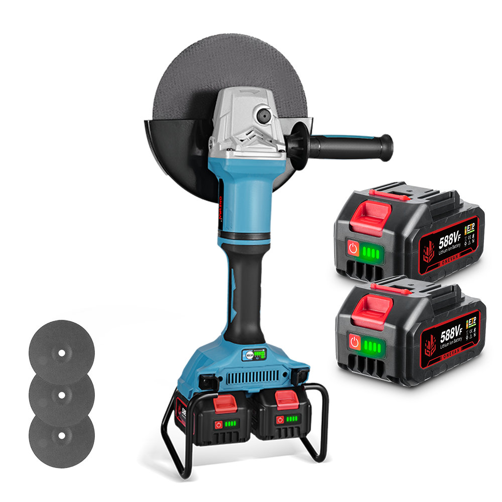 ONEVAN 180mm Brushless Cordless Angle Grinder 3 Gears | For Makita 21V Battery
