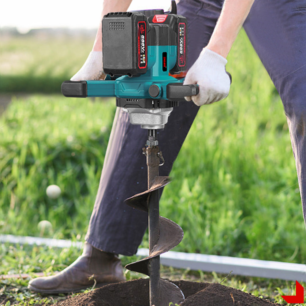 ONEVAN 6-Speed Cordless Brushless Concrete Mixer, LED Display | For Makita 18V Battery