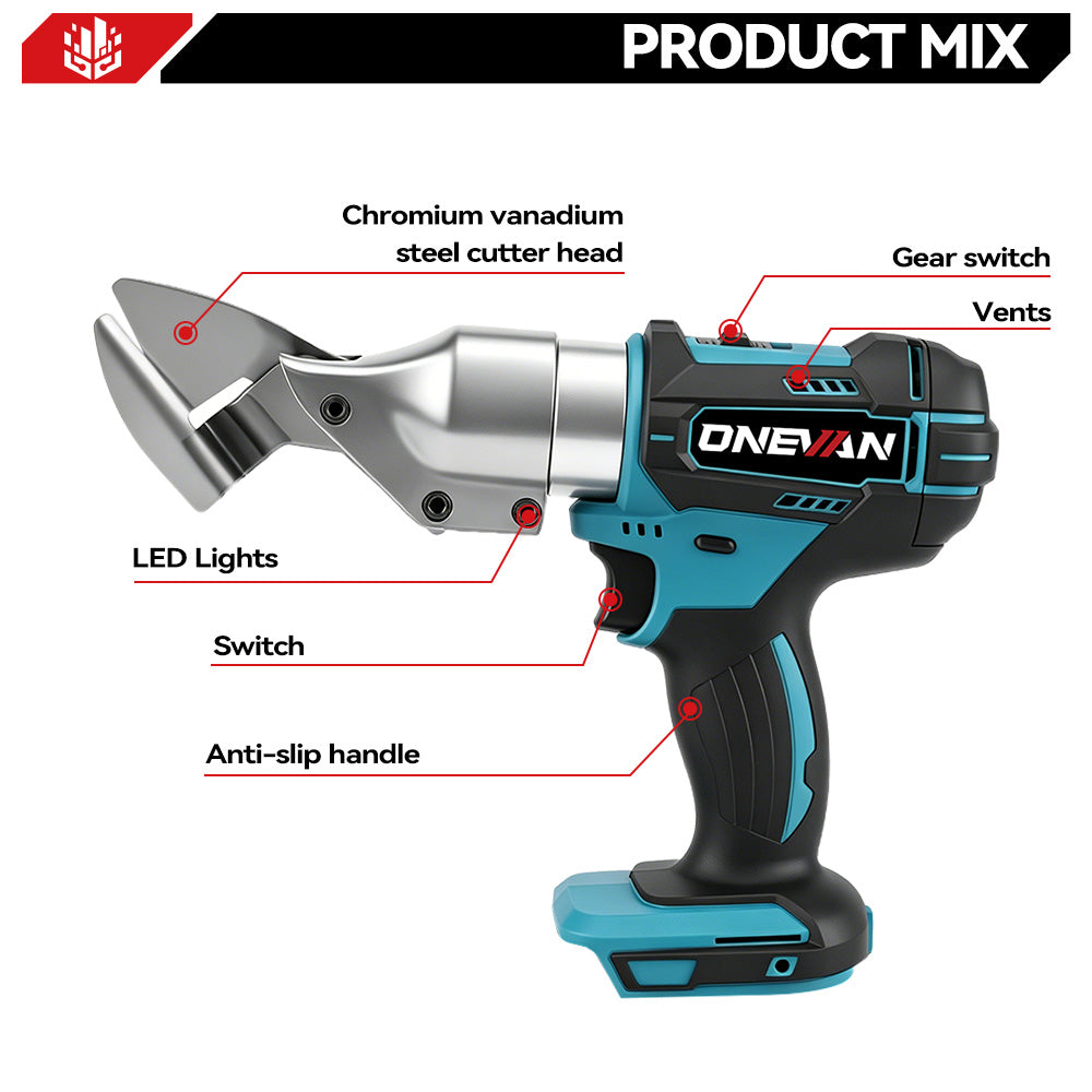 ONEVAN Multipurpose Electric Cordless Metal Scissors | For Makita 18V Battery
