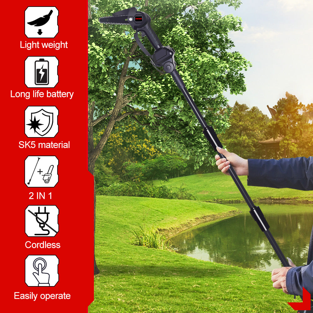 Motosierra telescópica inalámbrica ONEVAN de 6" (1,3-2,25 m) | Para batería Makita de 18 V