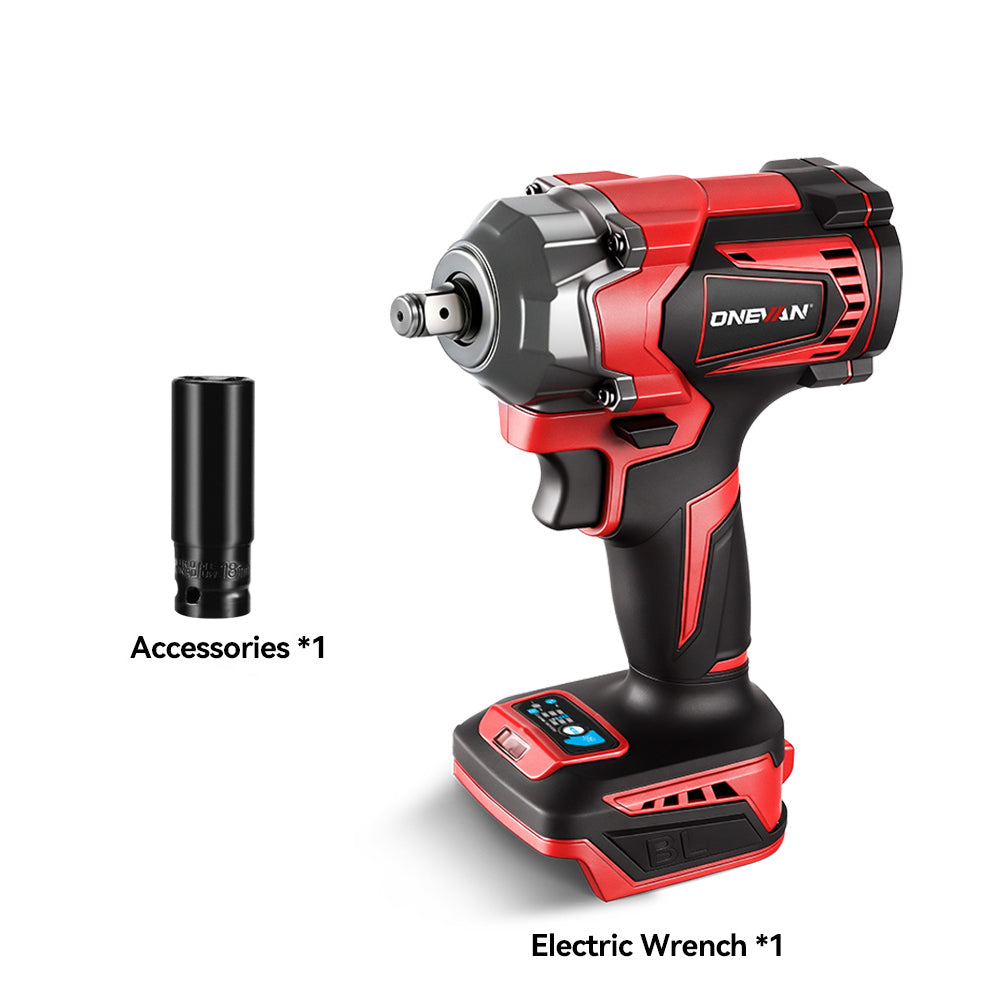 ONEVAN 1/2" 1200N·m & 1800N·m & 2800N·m Impact Wrench Brushless Cordless 3-Pc. Combo Kit 3.0Ah