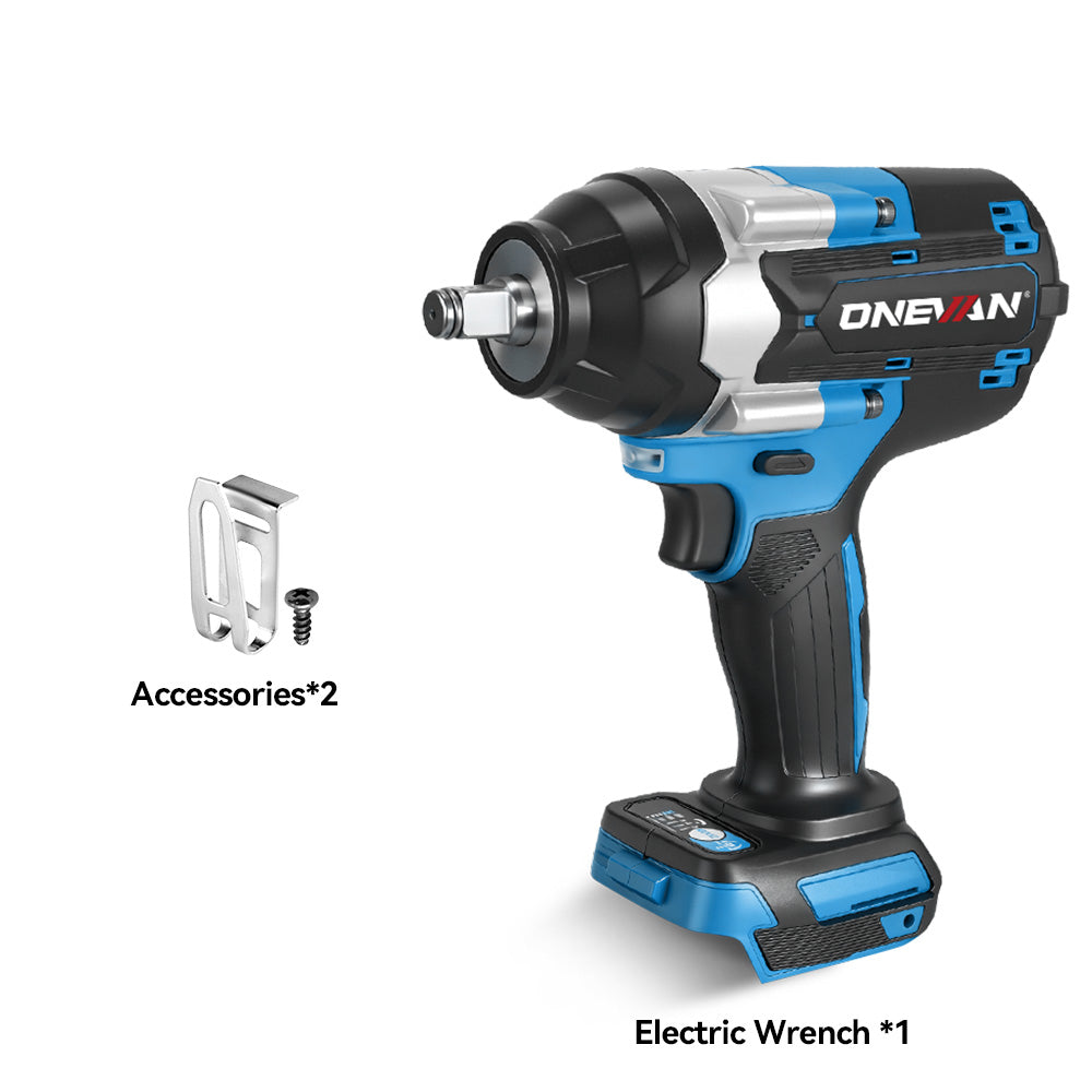 Kit combinado de 2 piezas ONEVAN de 1/2" (1800 N·m) y amoladora de 125 mm sin escobillas, 6,0 Ah