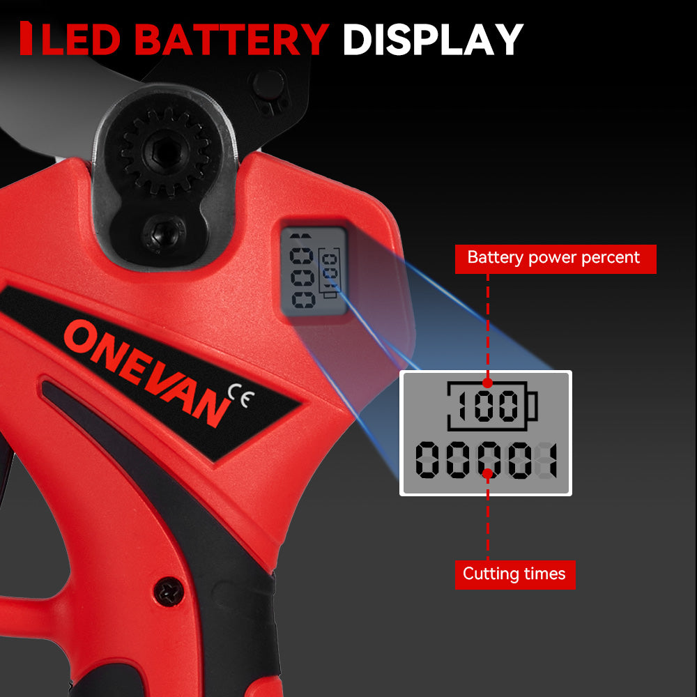 ONEVAN 61mm Brushless Cordless Electric Pruning Shears | For Makita 18V Battery