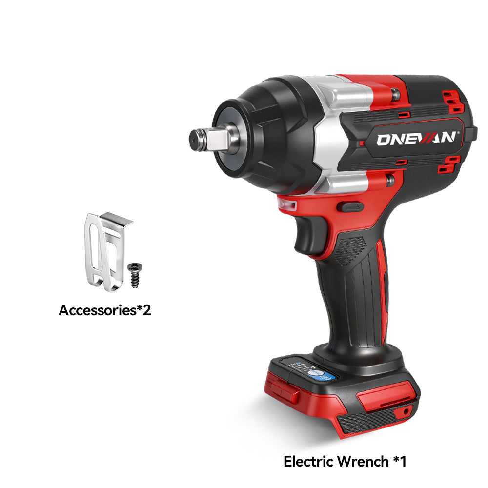 ONEVAN 1/2" 1200N·m & 1800N·m & 2800N·m Impact Wrench Brushless Cordless 3-Pc. Combo Kit 3.0Ah
