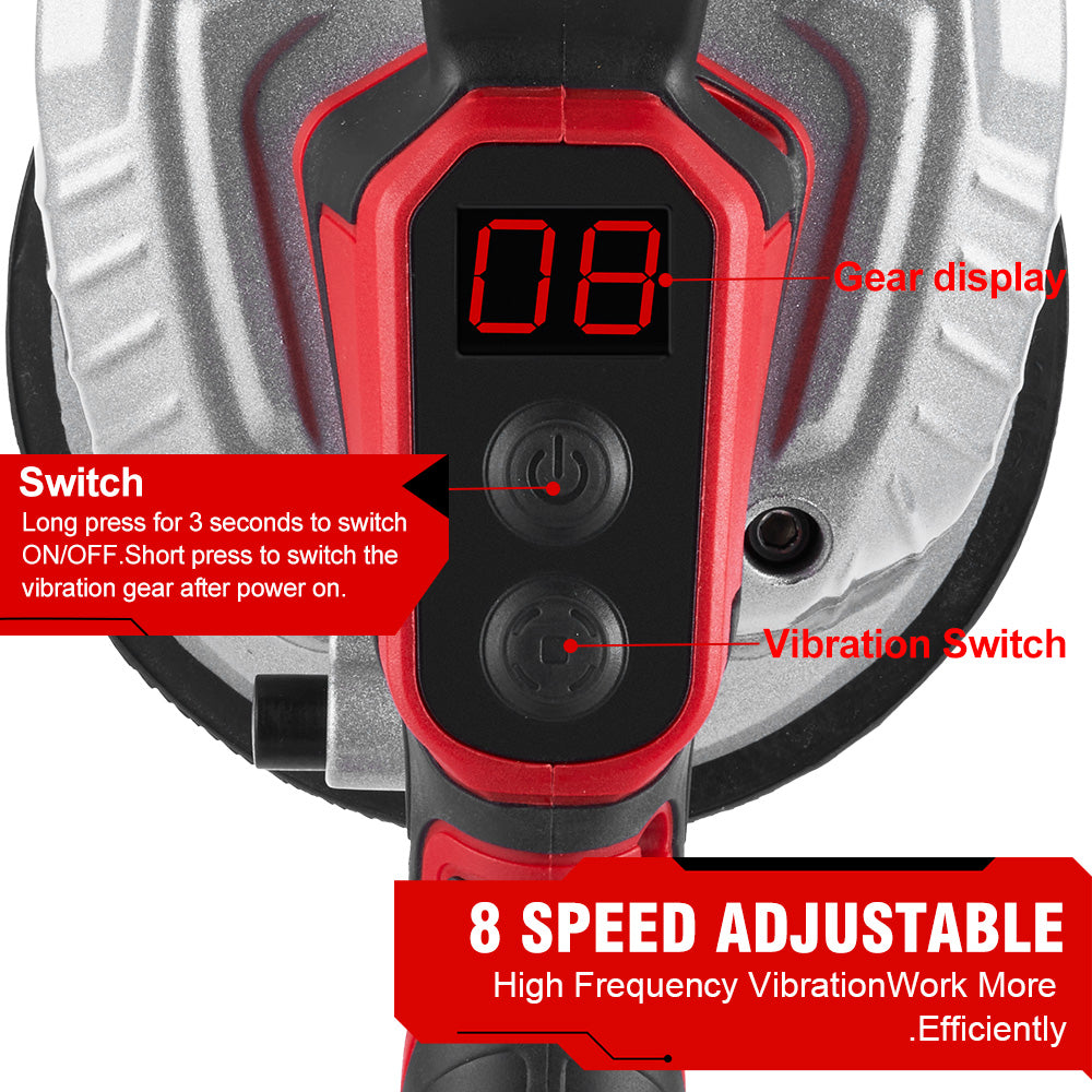 Niveladora de azulejos automática inalámbrica de 8 velocidades ONEVAN con vibración | Para batería Makita de 18 V