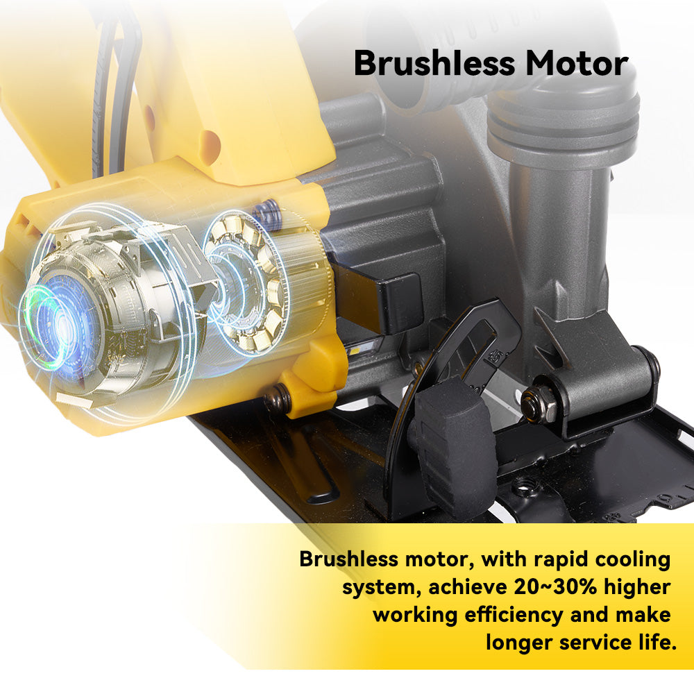ONEVAN 150mm 6 Inch Cordless Brushless Handheld Multi-function Circular Saws | For Makita 18V Battery