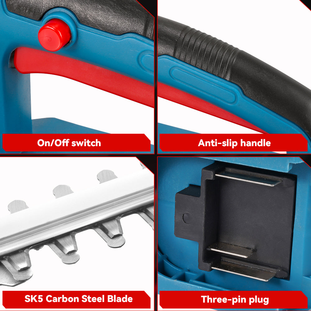 ONEVAN 3000W 20 Inch Cordless Hedge Trimmer Compatible with Extension Pole