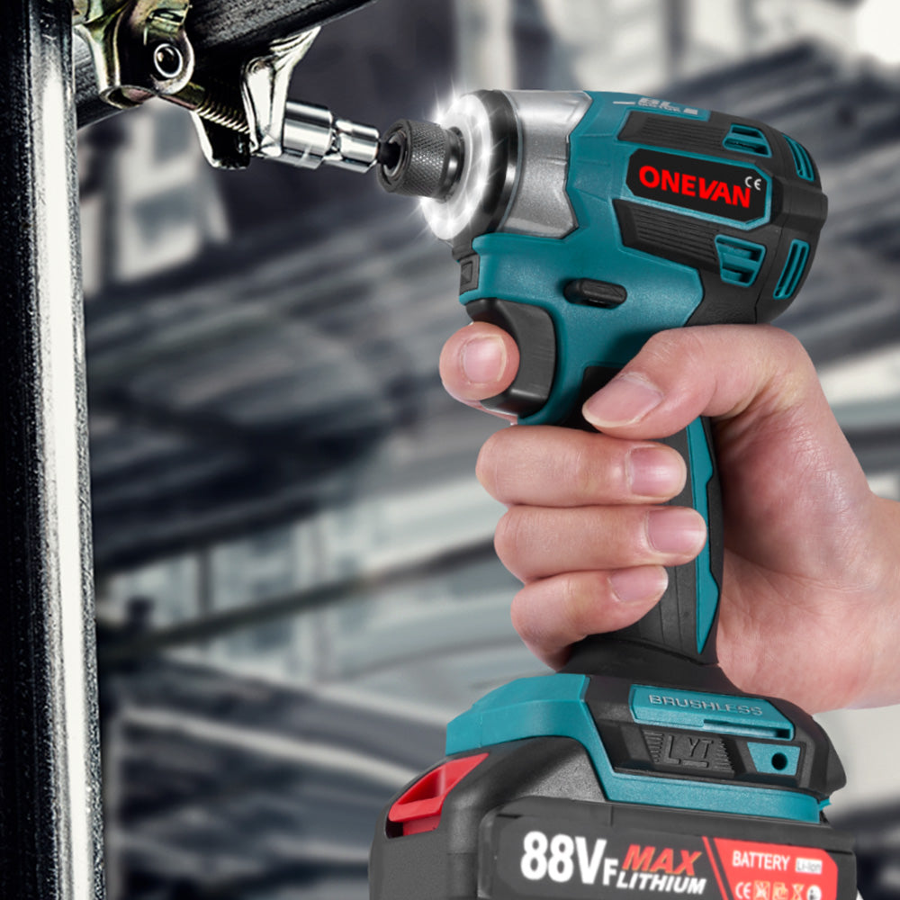 ONEVAN 1/4" 588N·m Brushless Cordless 5 Speed Screwdriver | For Makita 18V Battery