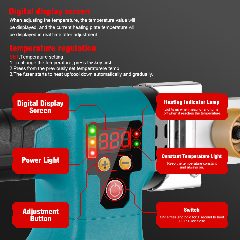 ONEVAN 20-50mm Pipe Welding Machine | For Makita 18V Battery