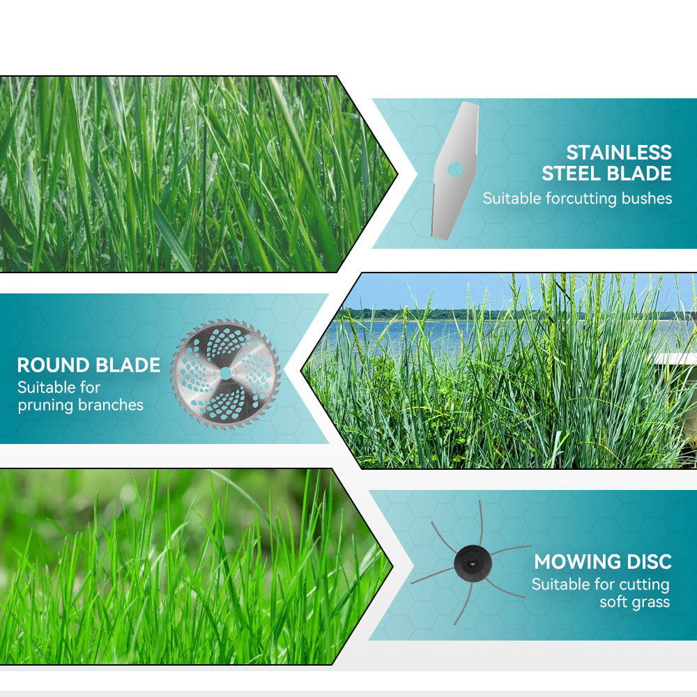 ONEVAN 3000W Cordless String Trimmer Retractable Lawn Mower Brushless Brushcutter | For Makita 18V Battery