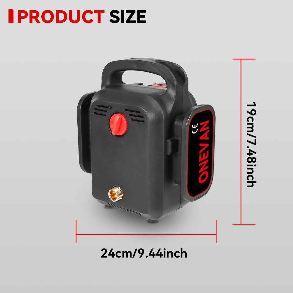 ONEVAN MINI 15Bar (218 PSI) Cordless Portable High-Pressure Washer | For Makita 18V Battery