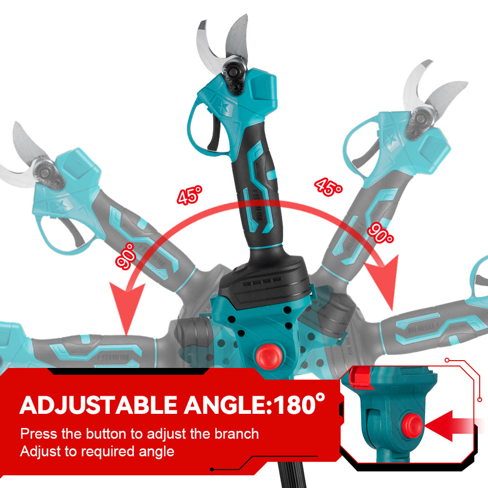 ONEVAN 6" Chainsaw & 25mm Pruner with 2m Telescoping Pole Brushless Cordless Combo Kit