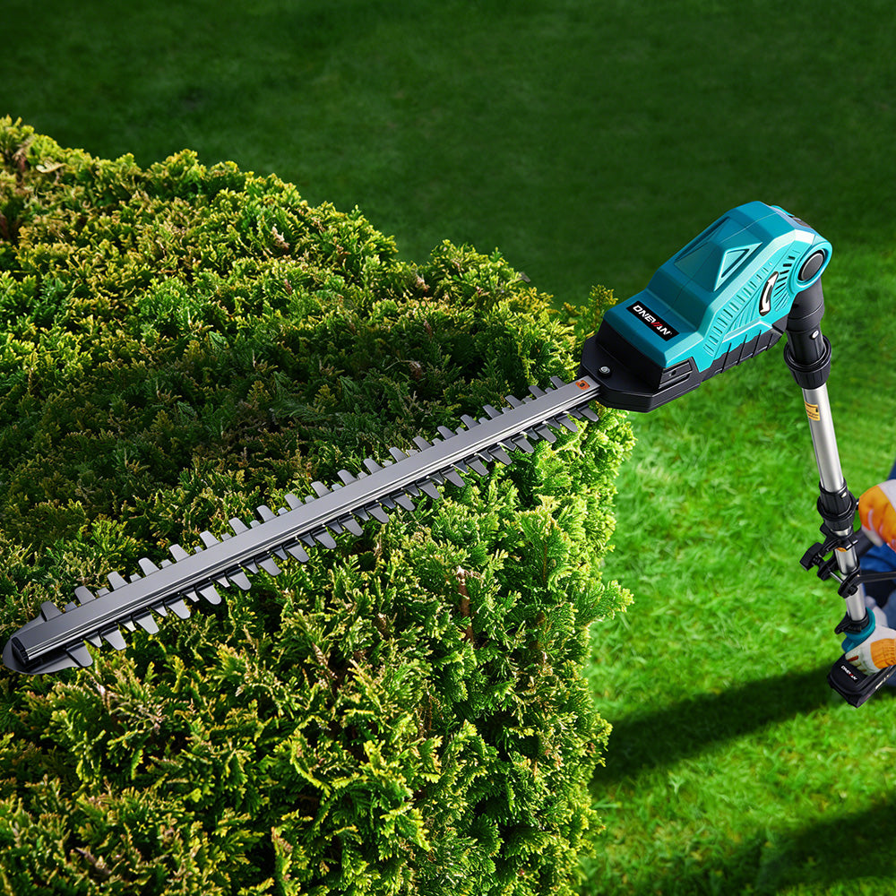 ONEVAN 20" Cordless Pole Hedge Trimmer (All-in-One) with Shoulder Strap & LED Display