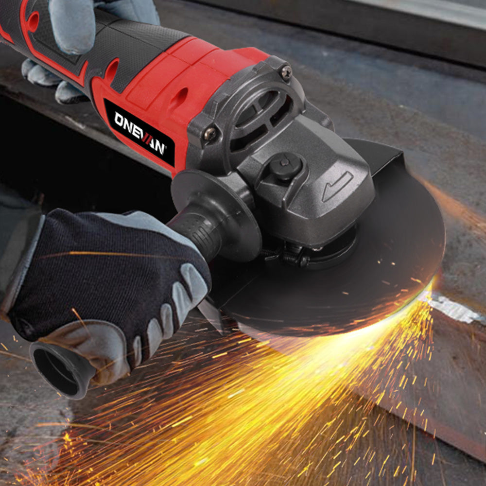 ONEVAN 125-mm-Akku-Winkelschleifer mit bürstenlosem Motor und 3 Gängen | Für Makita 18-V-Akku