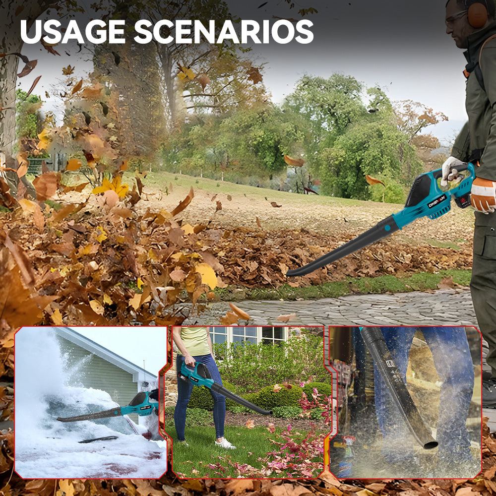ONEVAN 5-Speed Brushless Cordless Snow/Leaf Blower | For Makita 18V Battery