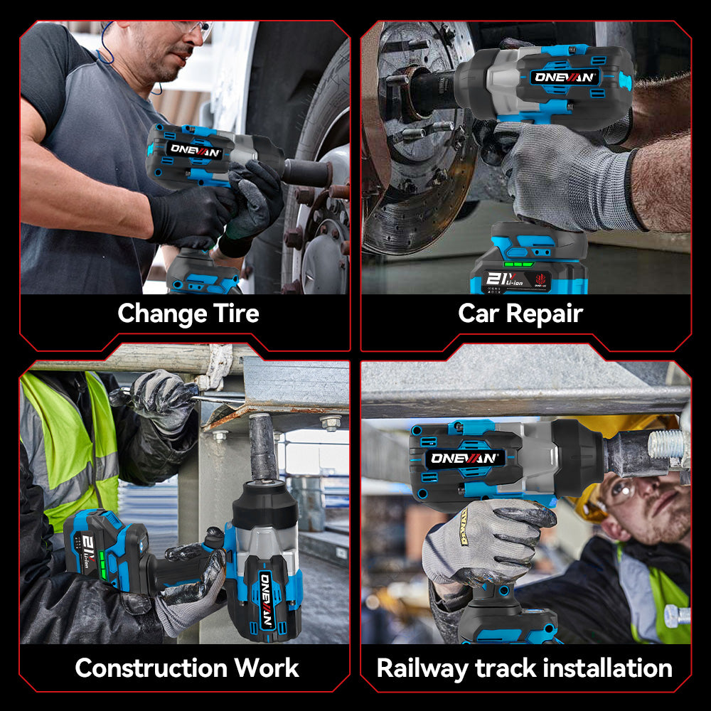 ONEVAN 3/4" 3500N·m Brushless Cordless Impact Wrench | For Makita 18V Battery