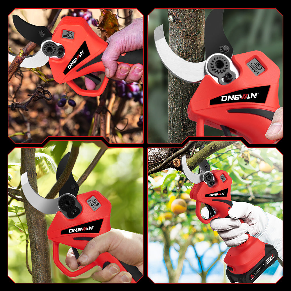ONEVAN 61mm Brushless Cordless Electric Pruning Shears | For Makita 18V Battery