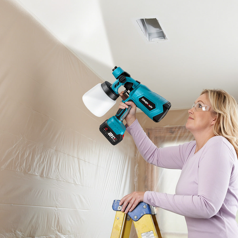ONEVAN 1000ML Electric Cordless Paint Spray Gun | For Makita 18V Battery