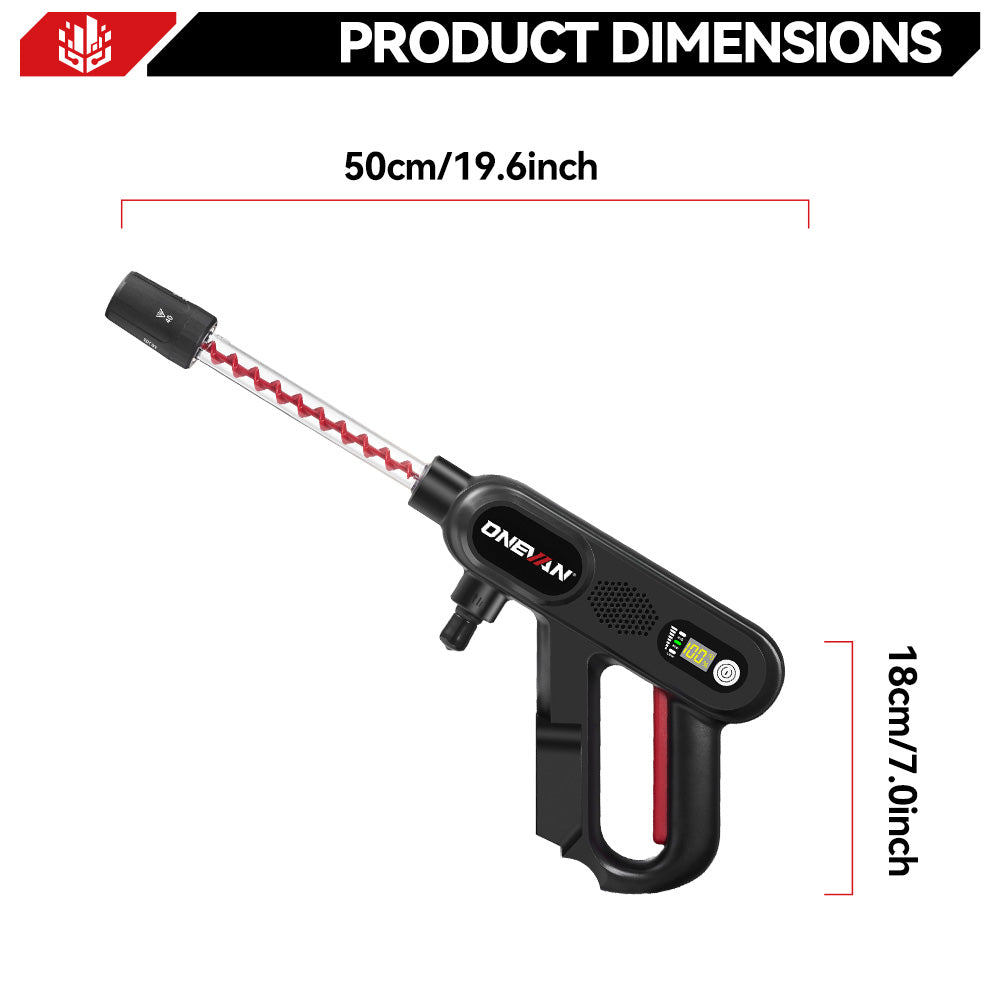 ONEVAN 16Bar (232 PSI) Spiral Boost Cordless High-Pressure Washer | For Makita 18V Battery