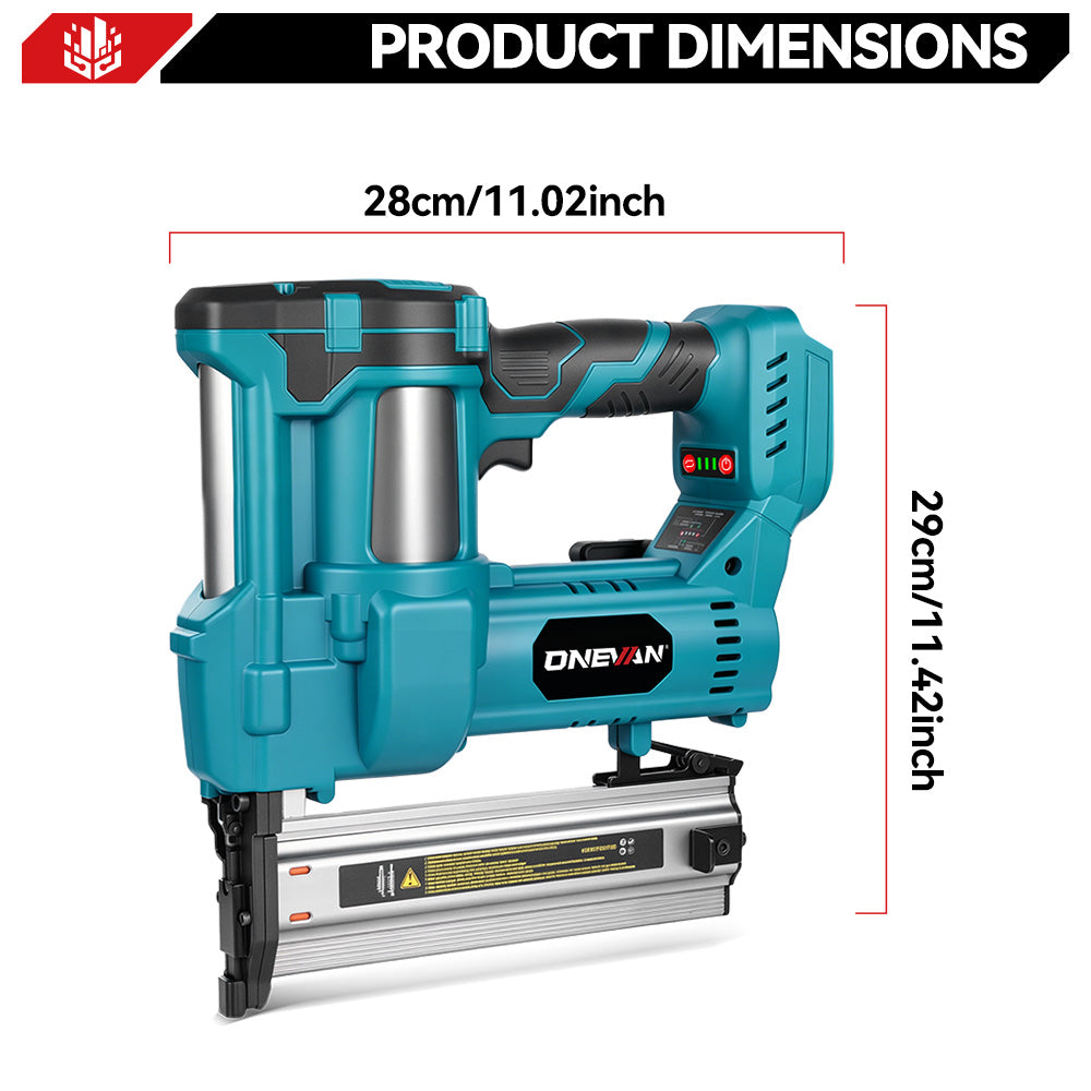 Clavadora y grapadora inalámbrica 2 en 1 sin escobillas ONEVAN | Para batería Makita de 18 V