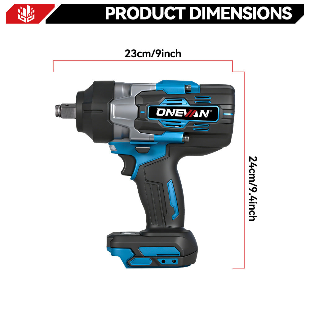 ONEVAN 3/4" 3500N·m Brushless Cordless Impact Wrench | For Makita 18V Battery