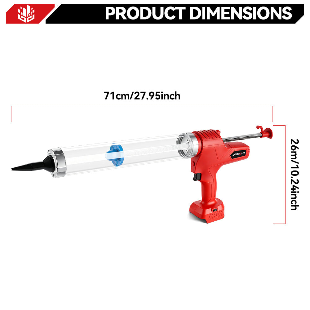 Pistola para calafateo eléctrica inalámbrica ONEVAN de 50 mm | Para batería Makita de 18V
