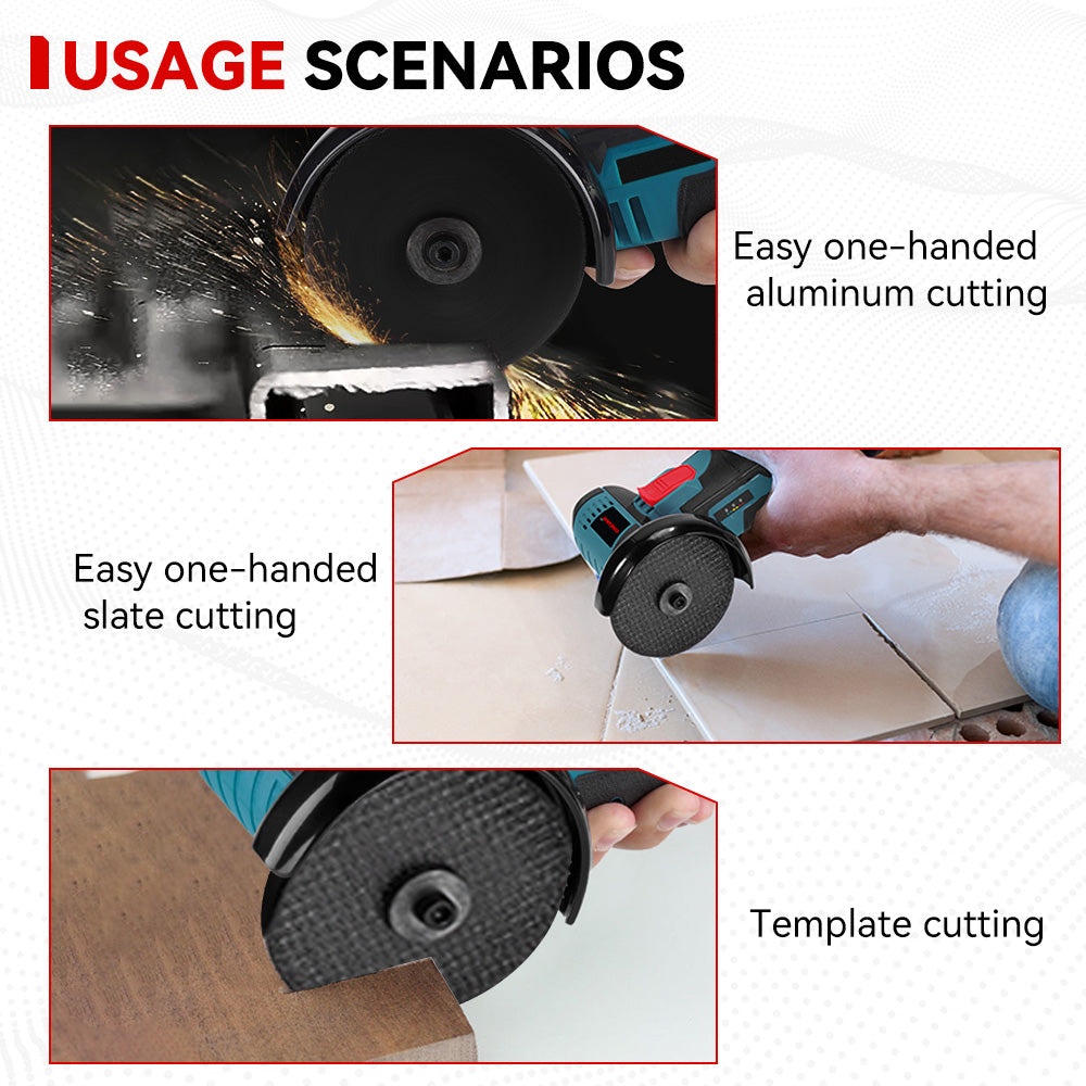 ONEVAN 12V Mini Corded Angle Grinder Kit – 4 Grinding Discs