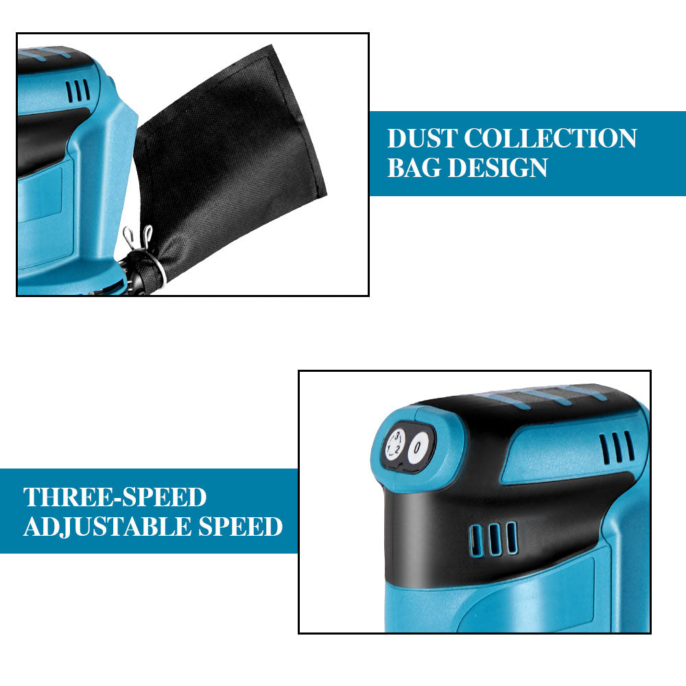 ONEVAN 125mm 3Speed Random Orbital Electric Sander