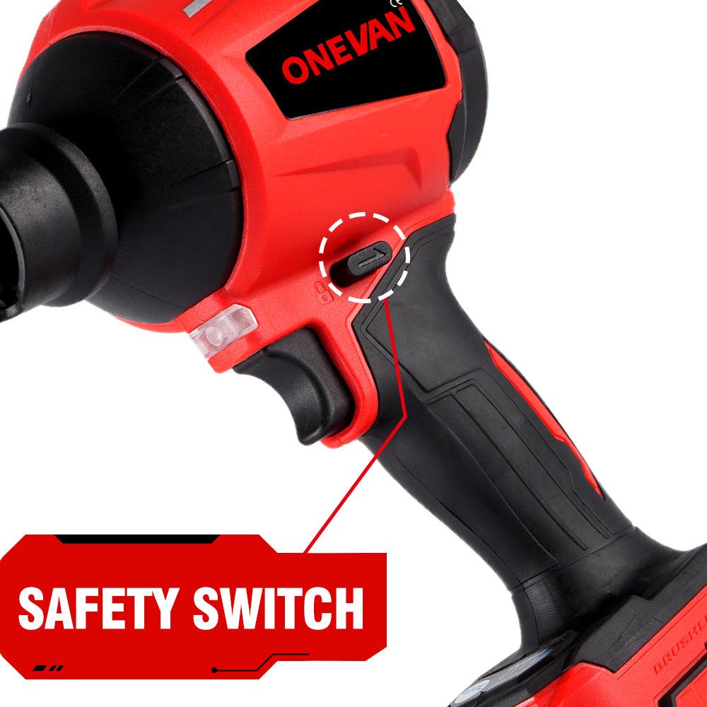 ONEVAN 1500W Multifunction Inflator Vacuum Cordless Dust Blower | For Makita 18V Battery