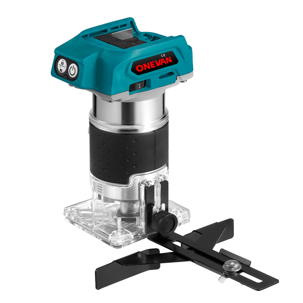 ONEVAN Cordless Woodworking Trimming Machine with Transparent Base F