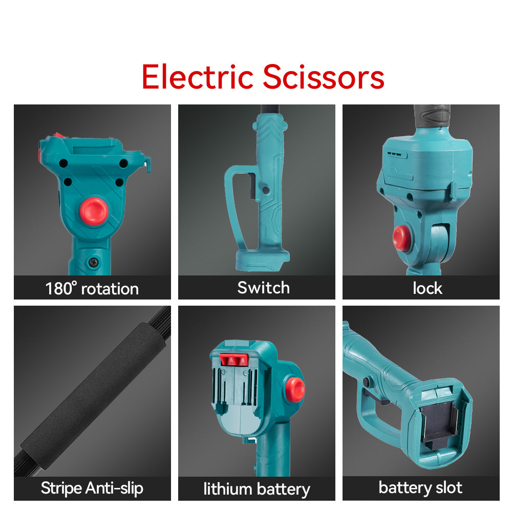 ONEVAN 6" Chainsaw & 25mm Pruner with 2m Telescoping Pole Brushless Cordless Combo Kit