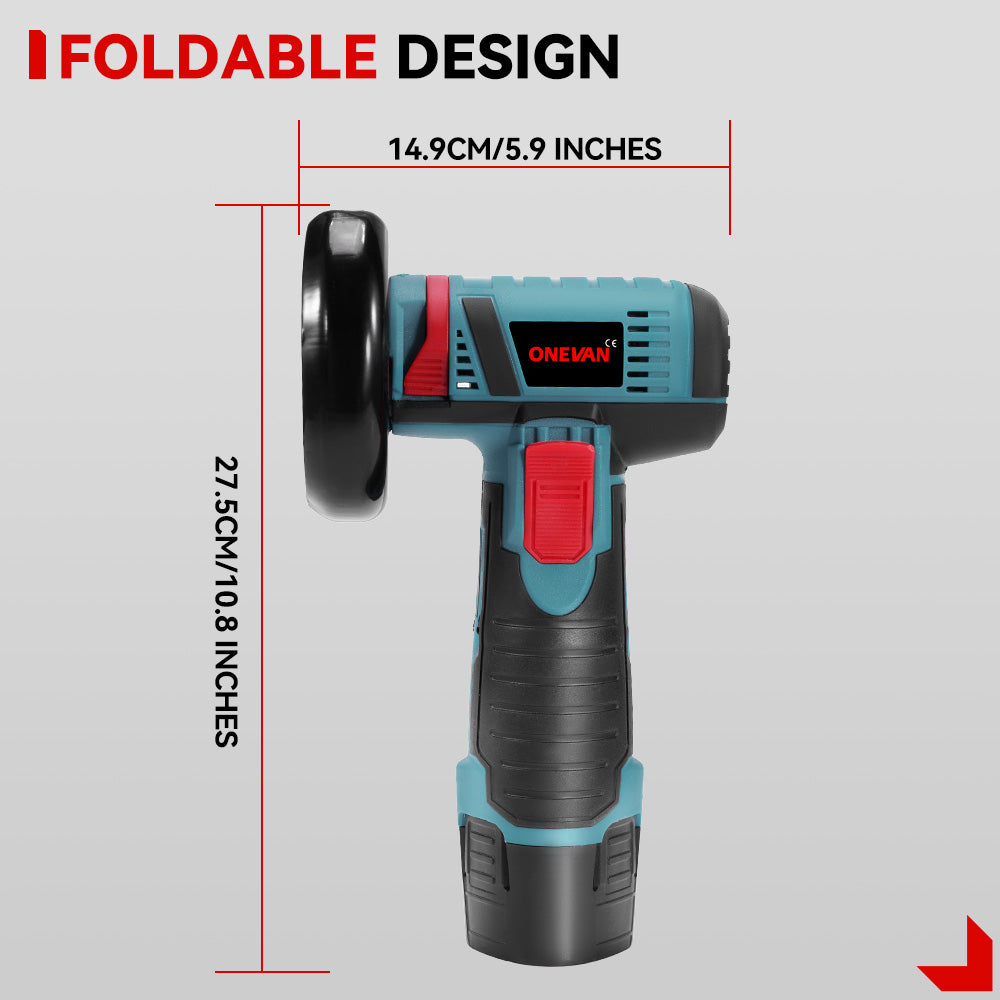 ONEVAN 12V Mini Corded Angle Grinder Kit – 4 Grinding Discs